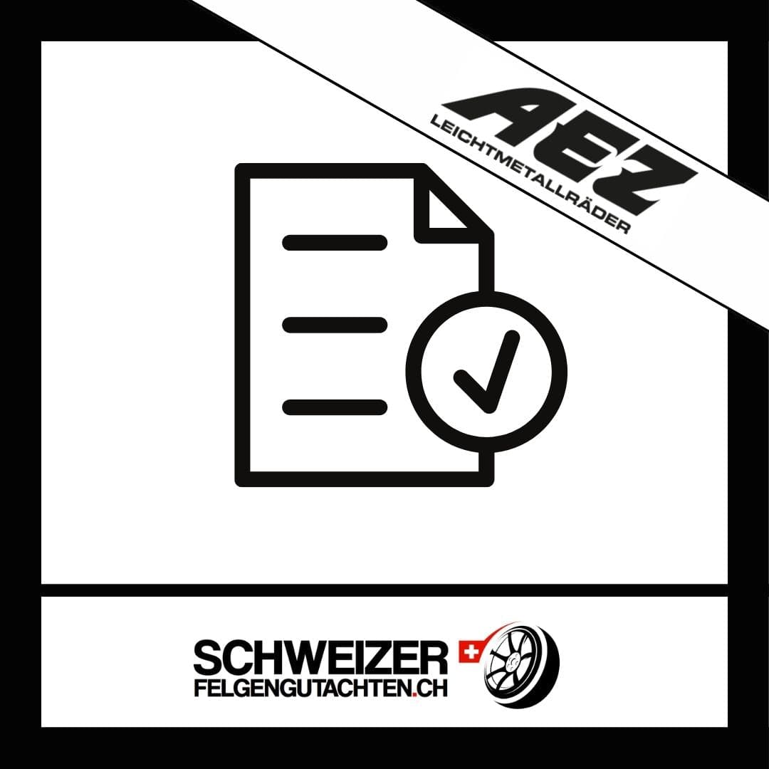Felgengutachten AEZ Eignungserklärung kaufen