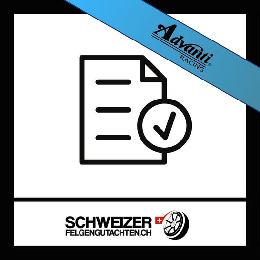 Felgengutachten Advanti Racing Eignungserklärung kaufen