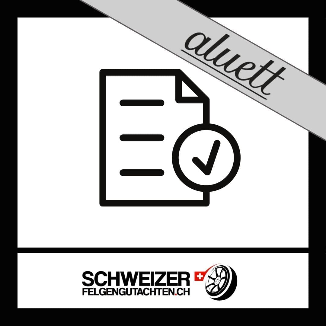 Felgengutachten Aluett Eignungserklärung kaufen