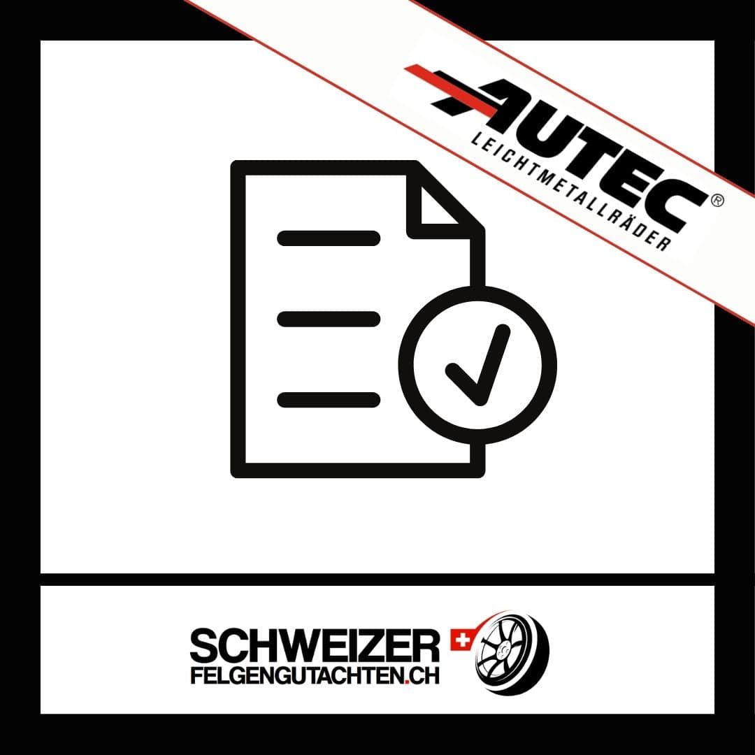 Felgengutachten Autec Eignungserklärung kaufen