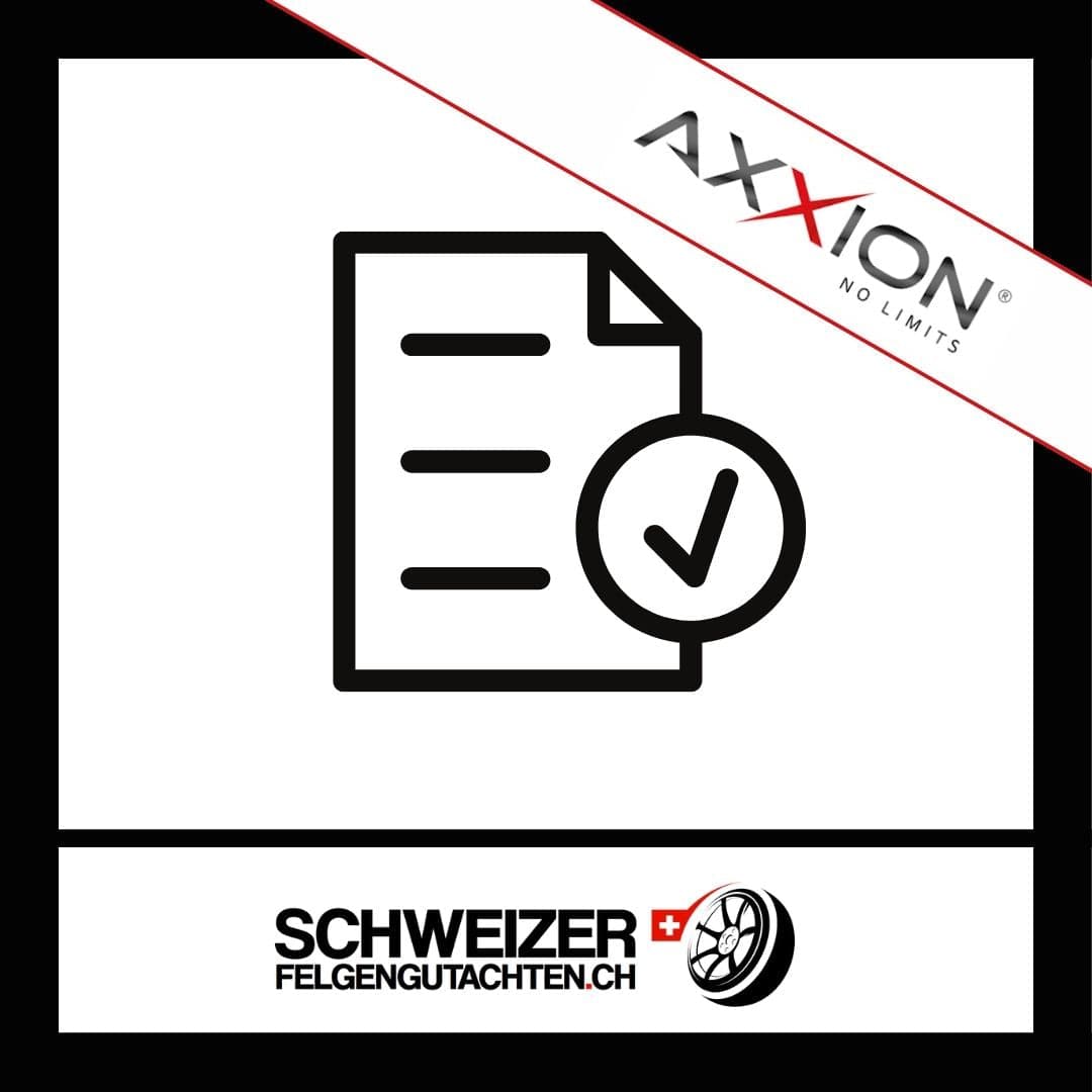 Felgengutachten Axxion Eignungserklärung kaufen