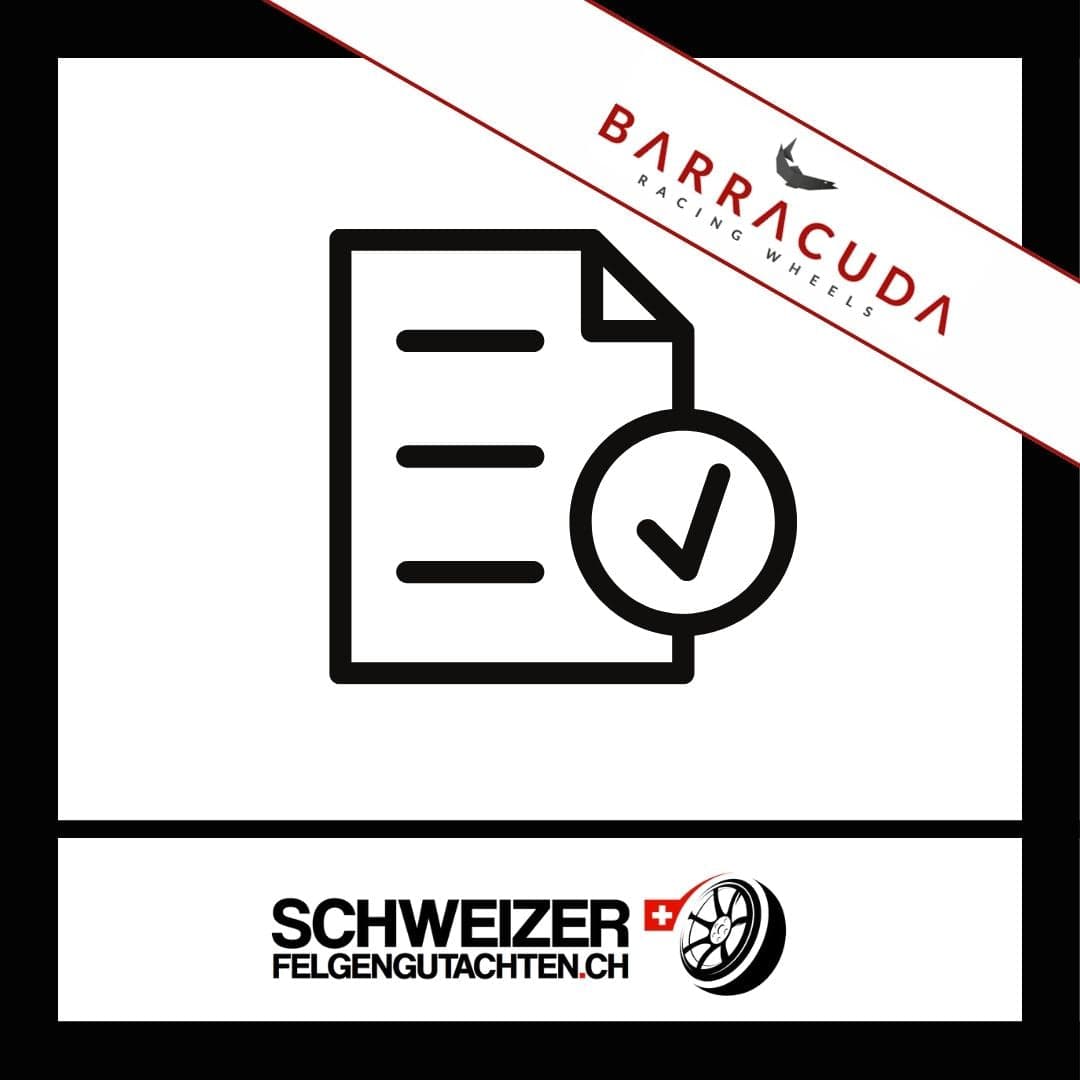 Felgengutachten Barracuda Eignungserklärung kaufen