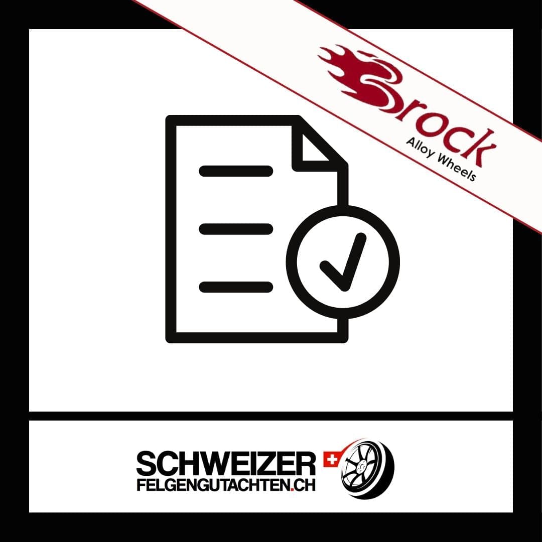 Felgengutachten Brock Eignungserklärung kaufen