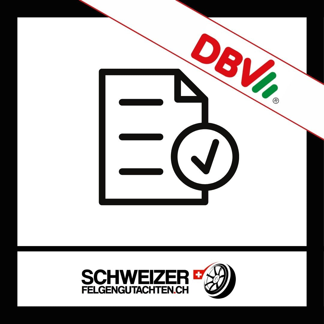 Felgengutachten DBV Eignungserklärung kaufen