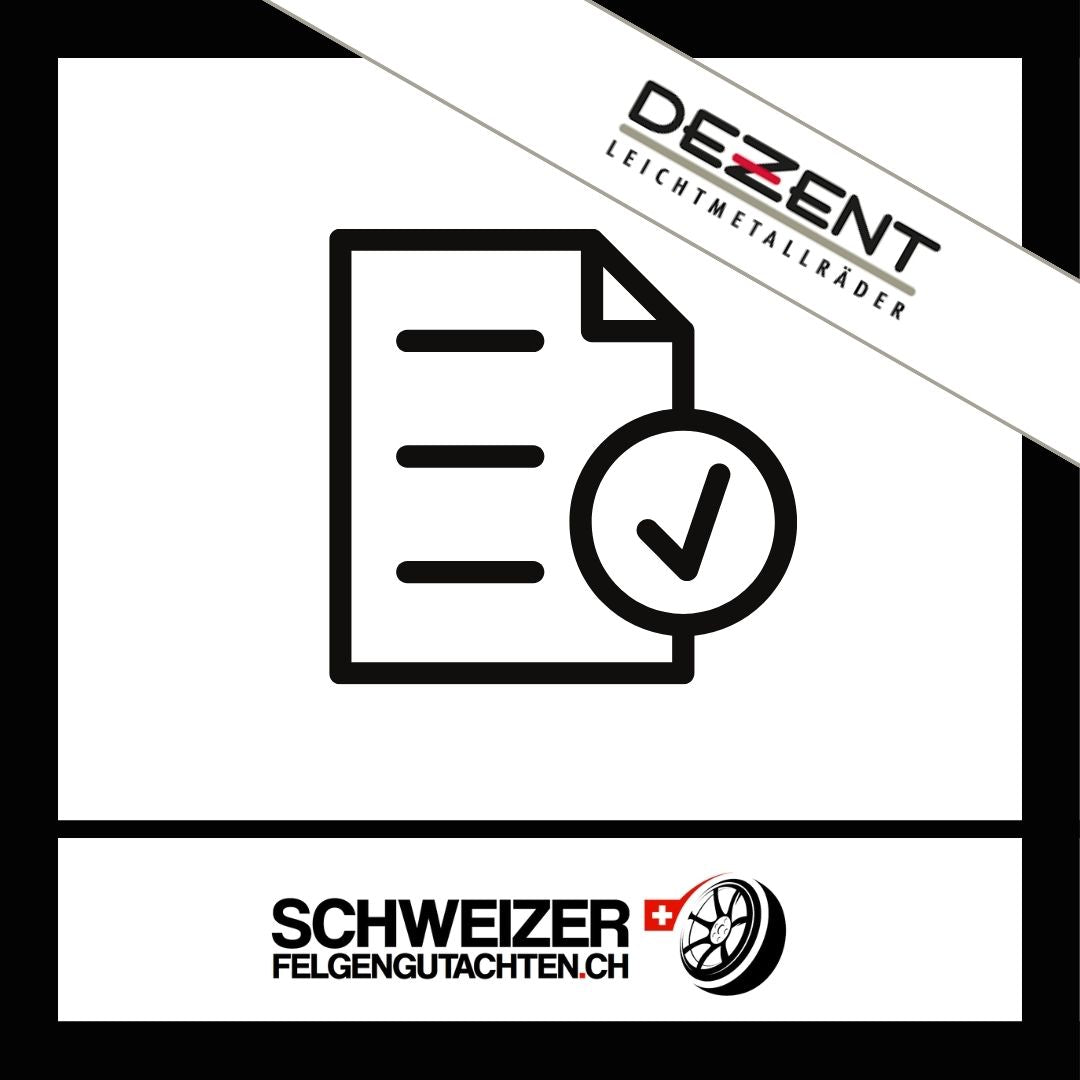 Felgengutachten Dezent Eignungserklärung kaufen