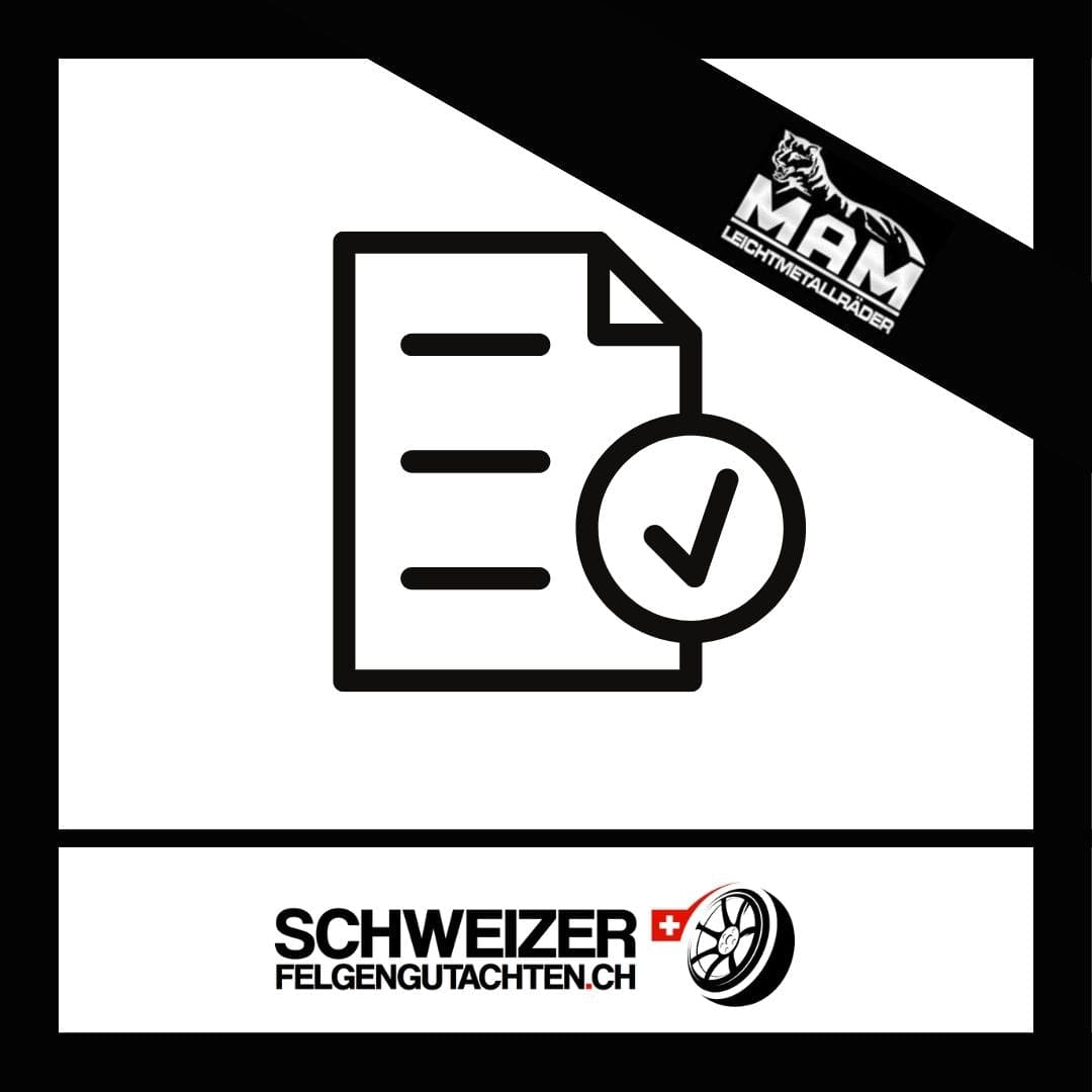MAM Felgen Gutachten oder Eignungserklärung kaufen