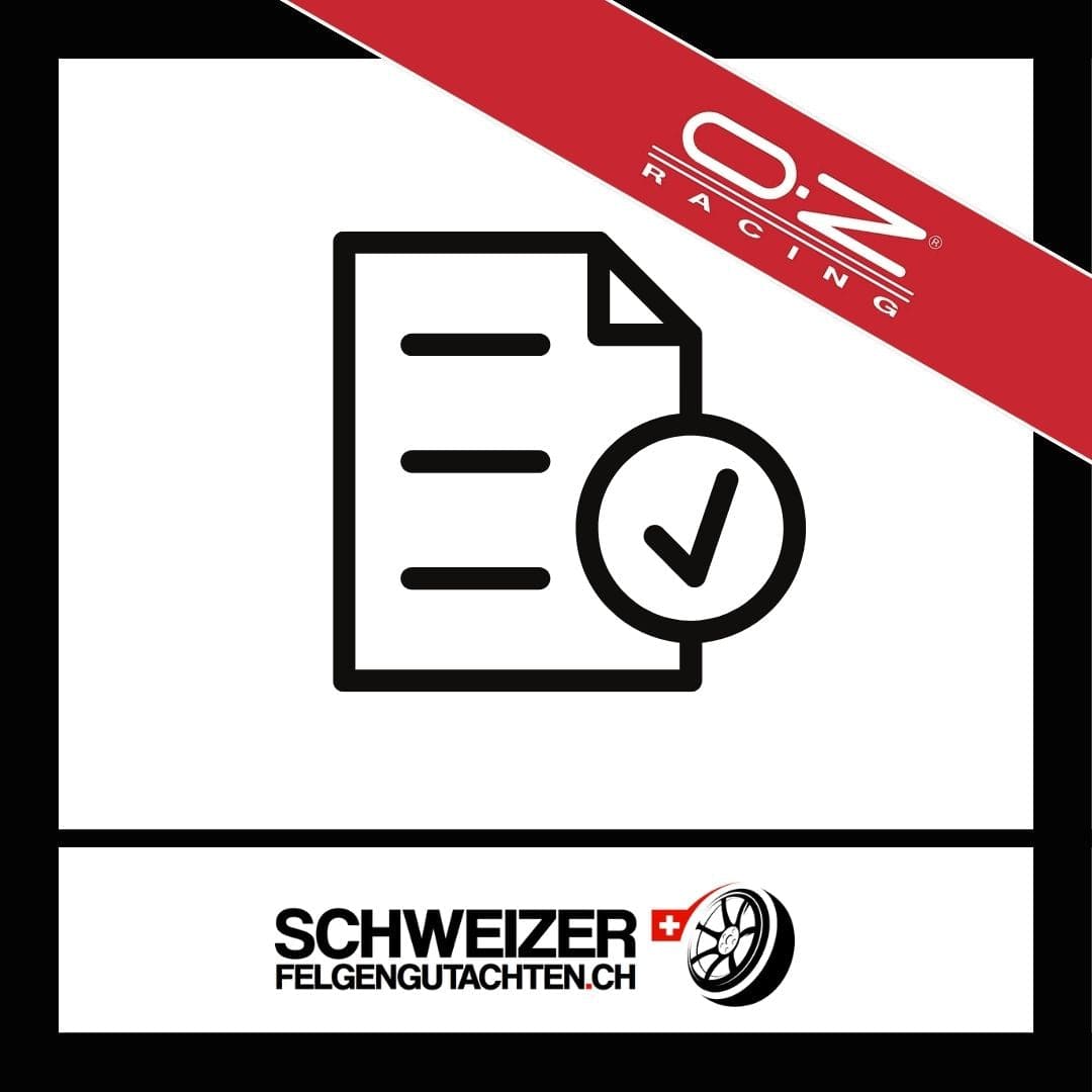 Felgengutachten OZ-Racing Eignungserklärung kaufen