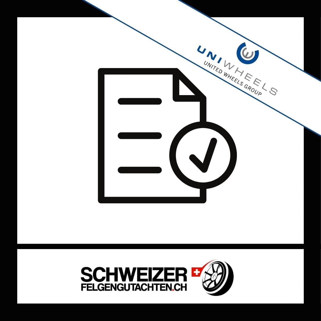 Felgengutachten Uniwheels Eignungserklärung kaufen