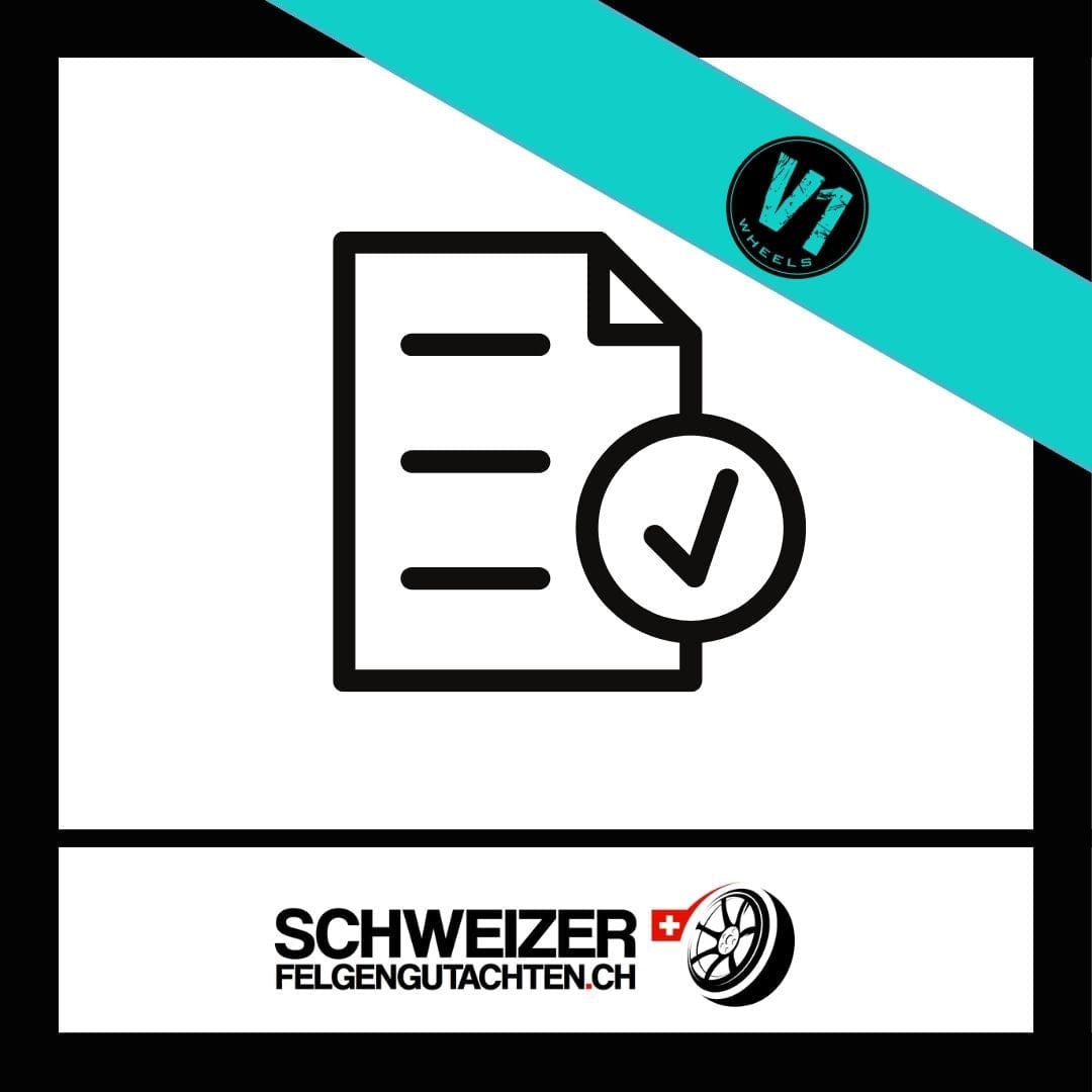Felgengutachten V1 Wheels Eignungserklärung kaufen