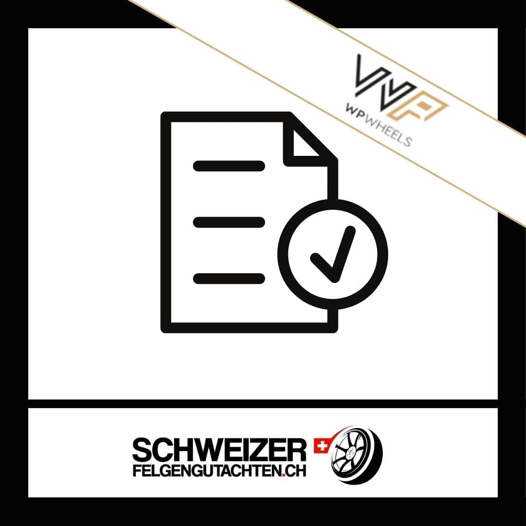 Felgengutachten WP Design Eignungserklärung kaufen