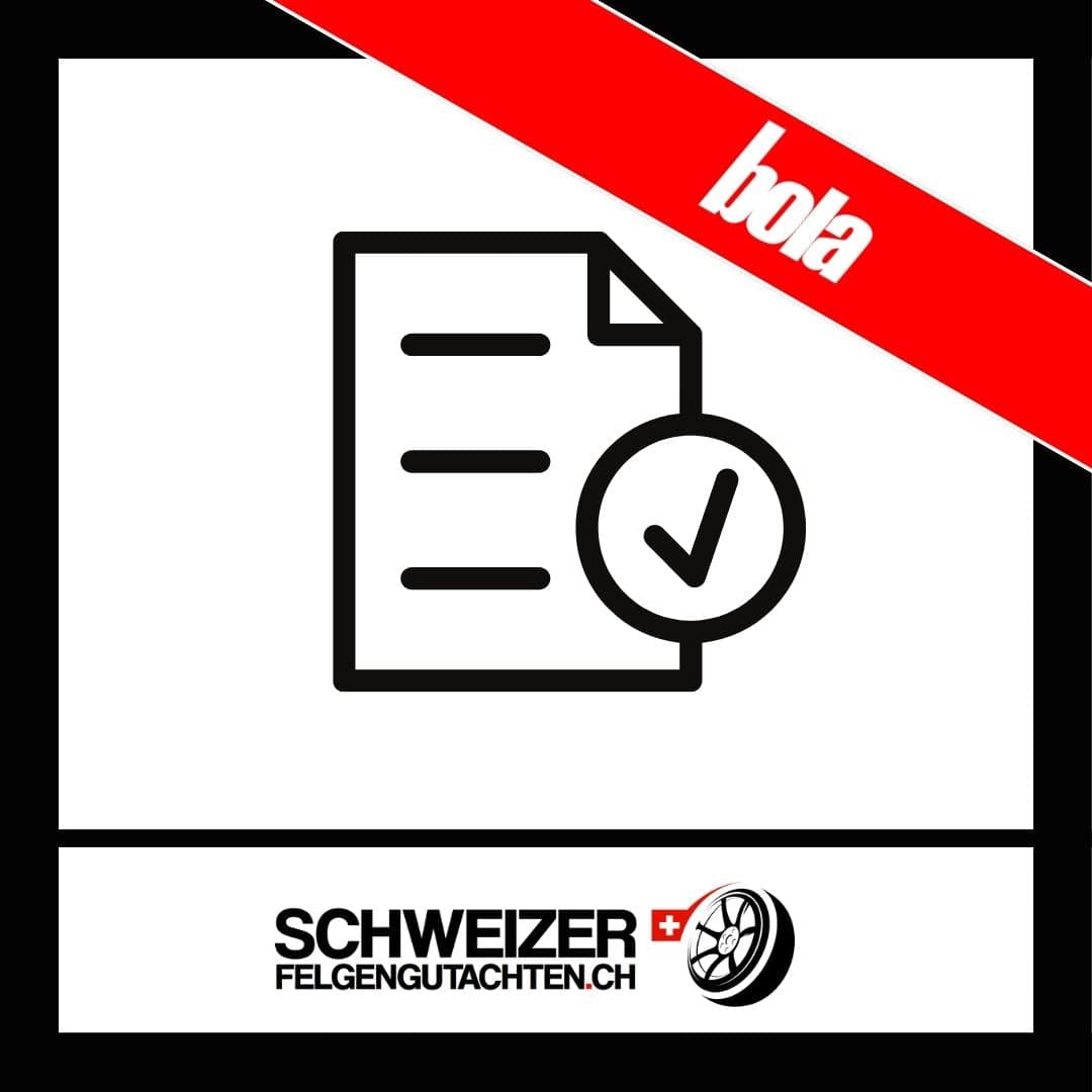 Felgengutachten bola Eignungserklärung kaufen