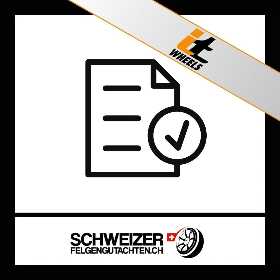 Felgengutachten itWheels Eignungserklärung