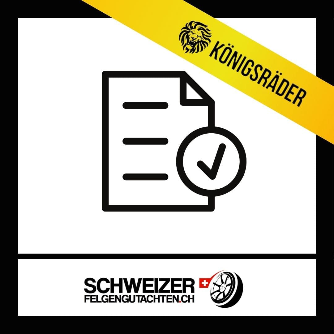 Köngisräder Felgen Gutachten oder Eignungserklärung kaufen