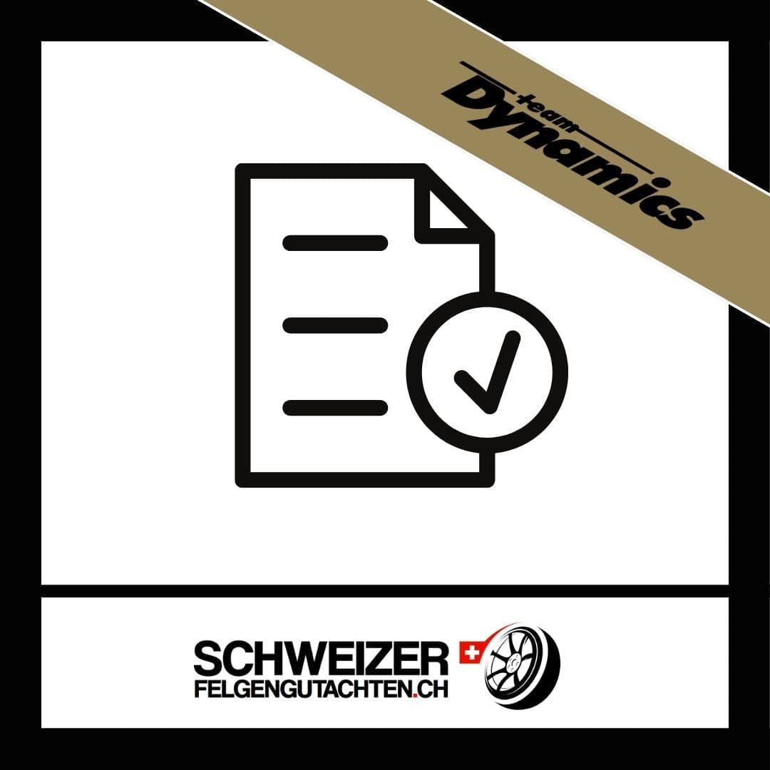 Felgengutachten Team Dynamics Eignungserklärung kaufen