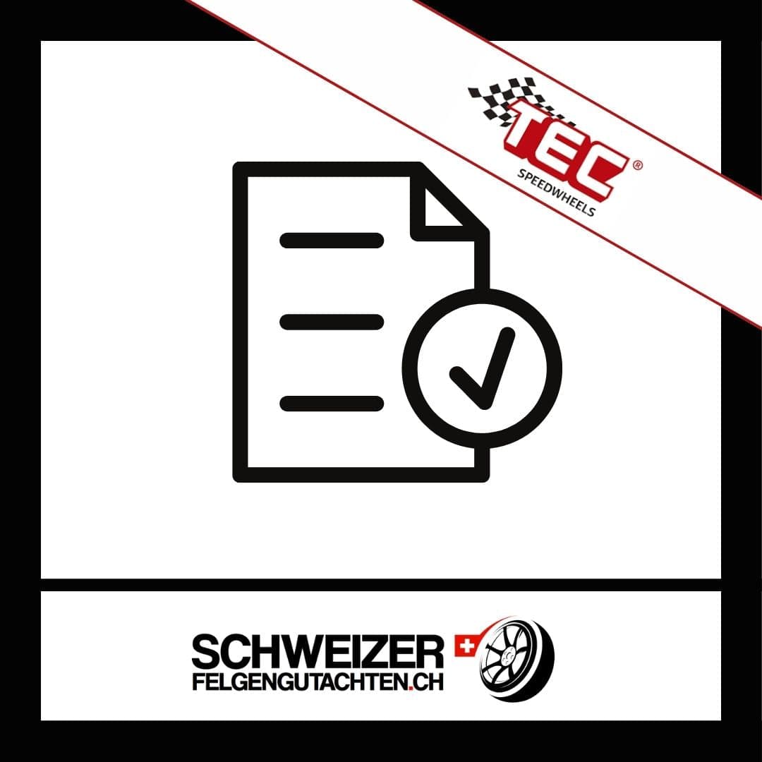 TEC Felgen Gutachten Eignungserklärung kaufen