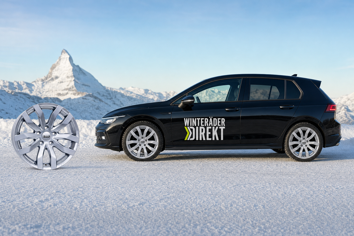 Winterräder VW Golf 8 – Nivis C22 Felgen silber mit Yokohama Winterreifen