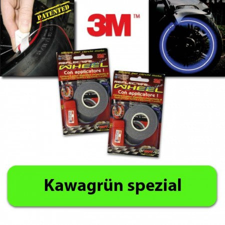 Felgenrandaufkleber 19-21 Zoll Kawasaki-Grün mit Aufklebehilfe