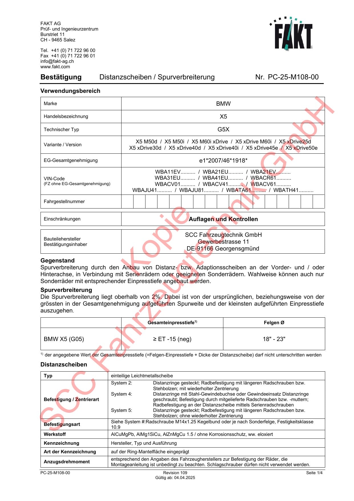 BMW X5 G05 FAKT Gutachten
