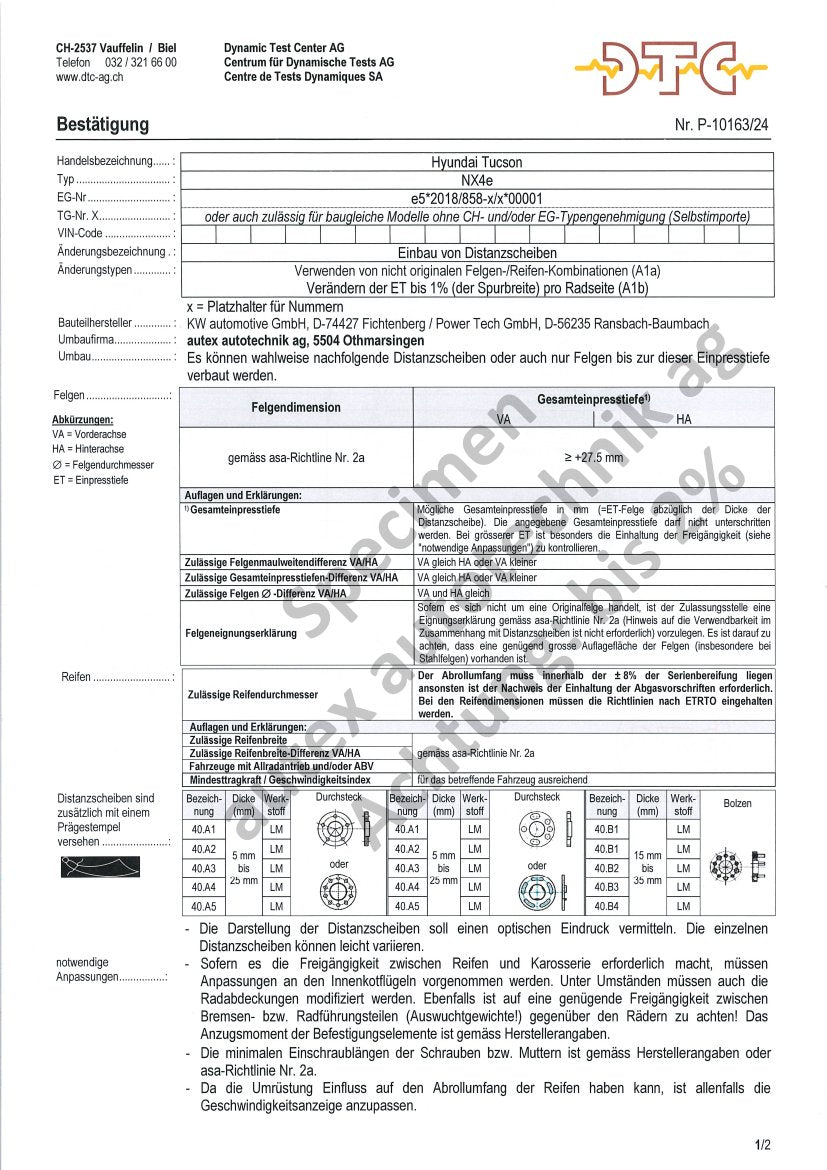 DTC Felgengutachten Vorschau