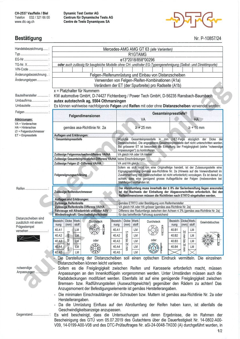 DTC Felgengutachten Vorschau