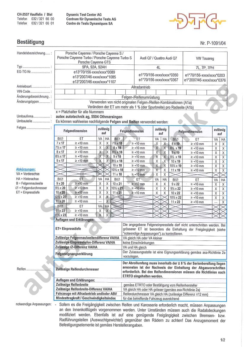 DTC Felgengutachten Vorschau