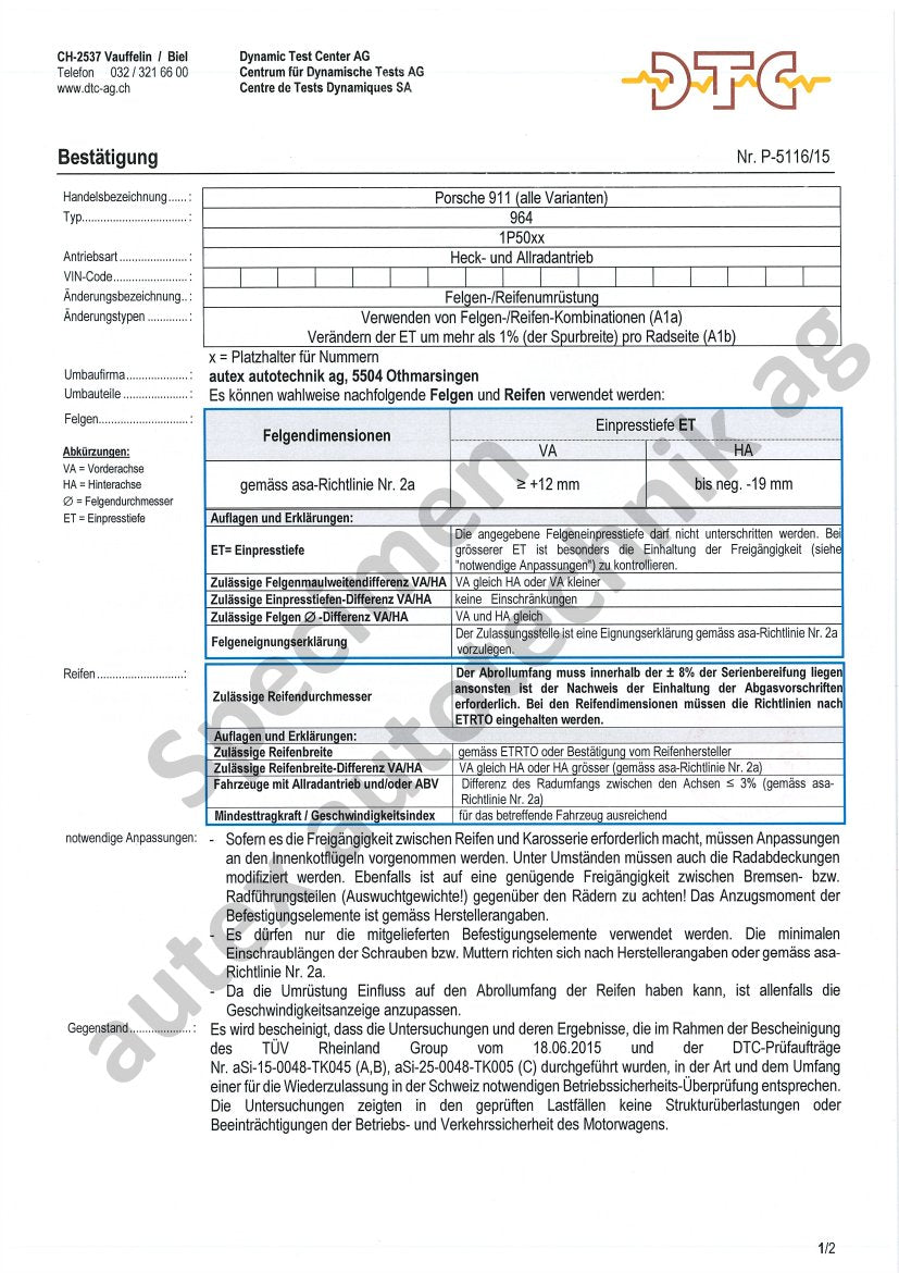 DTC Felgengutachten Vorschau