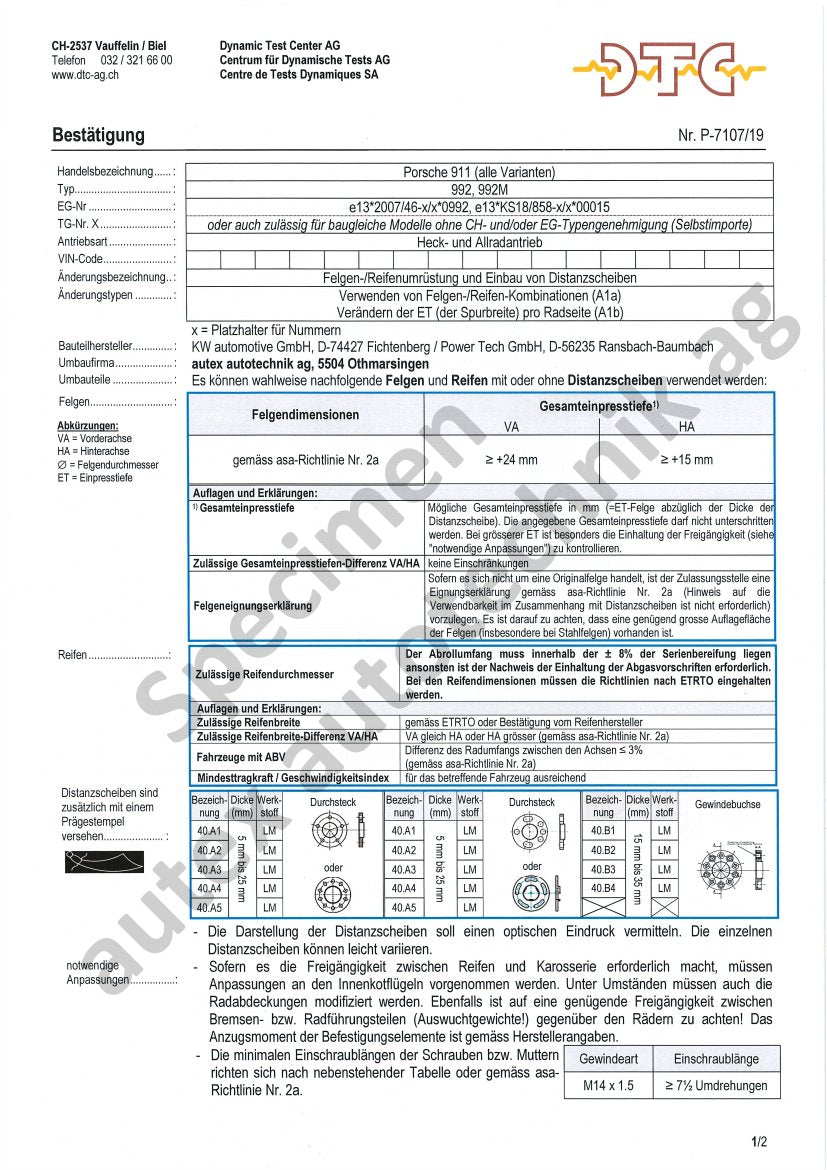DTC Felgengutachten Vorschau