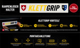 Klettgrip-Kennzeichenhalter-Rahmenlos-Reinigungstuch-Verpackungsanschrift