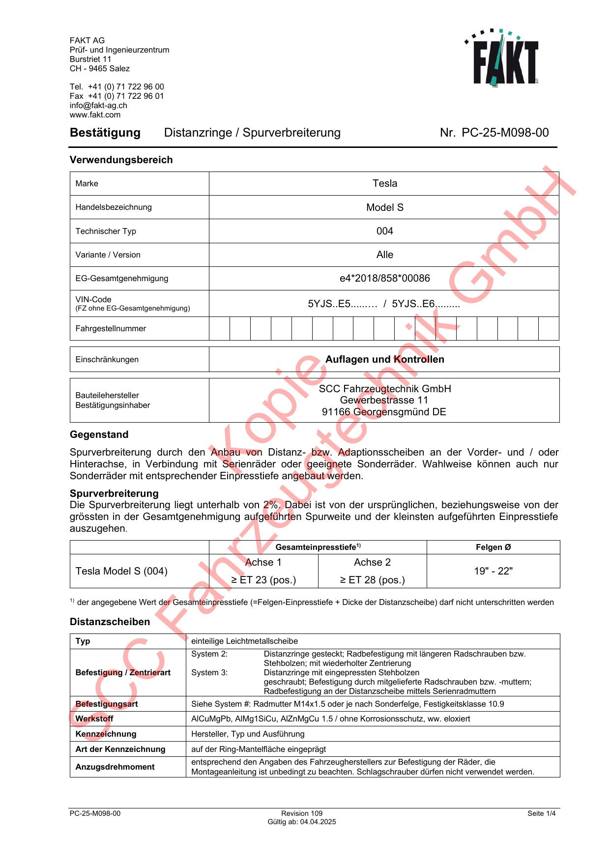 Tesla ModelS 004 FAKT Gutachten