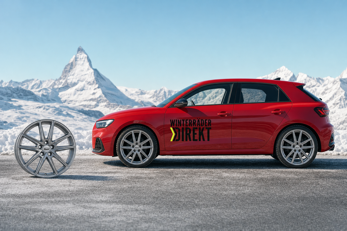 Winterräder Audi A1 – Nivis C30 Felgen silber mit Yokohama Winterreifen