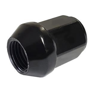Radmutter M12x1.5 Kegel 60° SW-17 schwarz