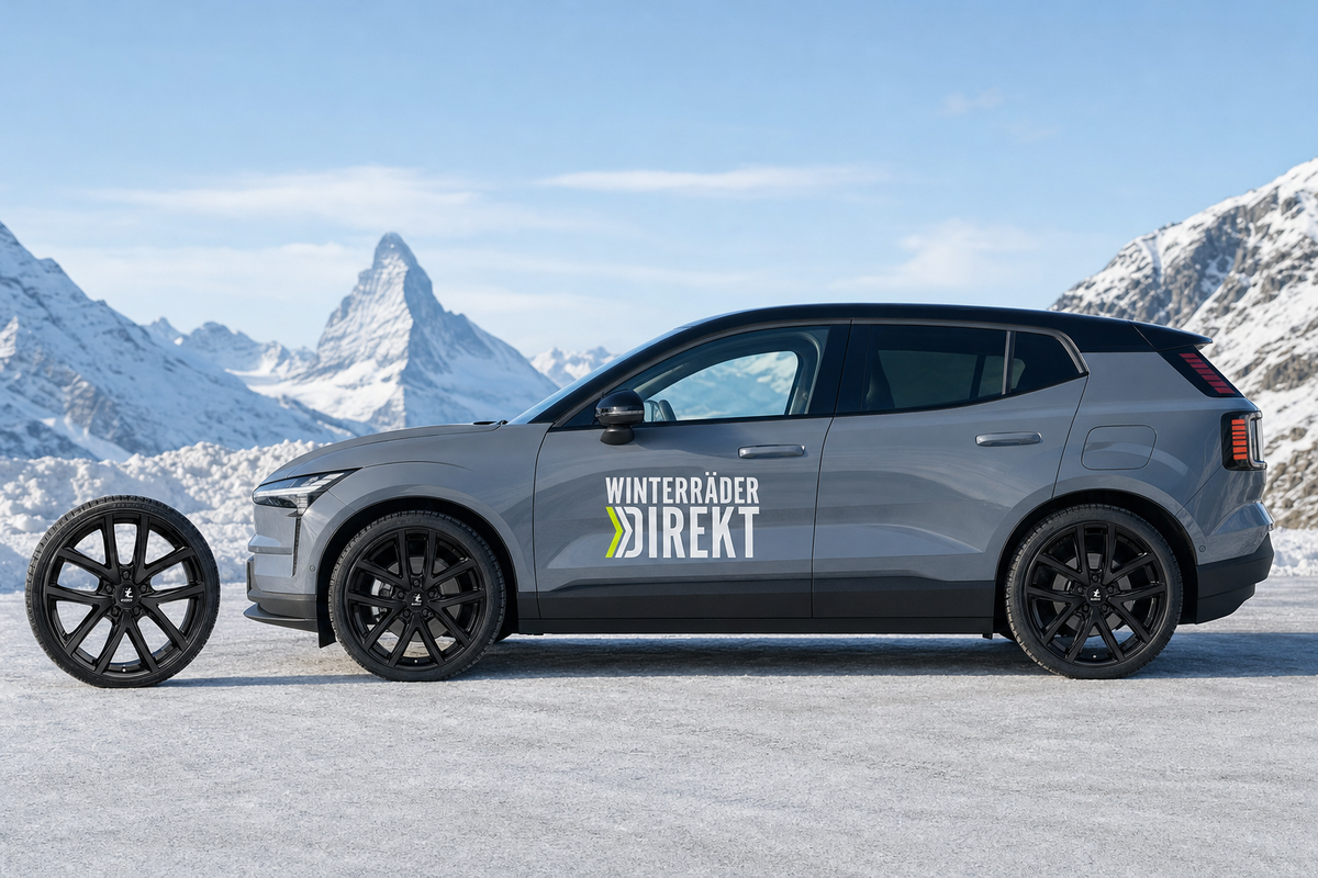Winterräder Volvo EX30 – Nivis 689 Felgen schwarz mit Yokohama Winterreifen