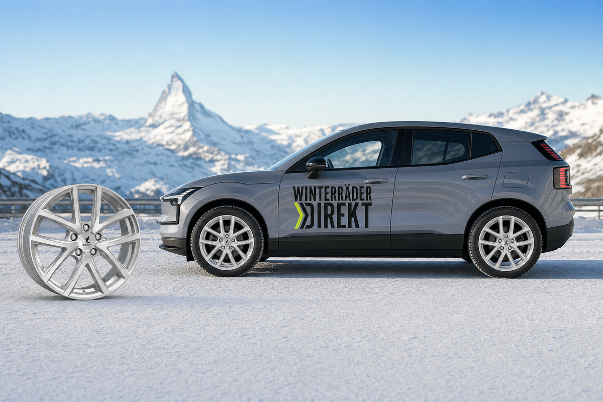 Winterräder Volvo EX30 – Nivis 689 Felgen silber mit Yokohama Winterreifen