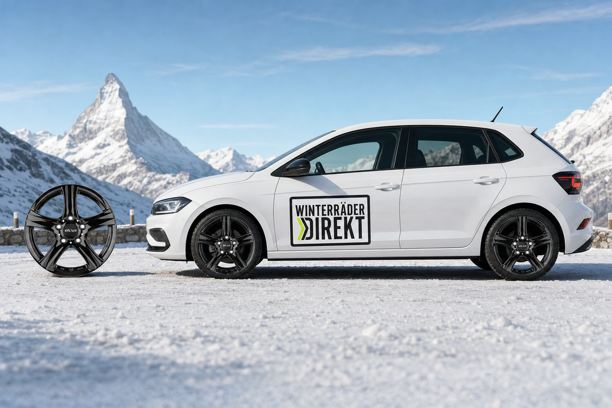 Winterräder VW Polo – Nivis 419 Felgen schwarz mit Yokohama Winterreifen