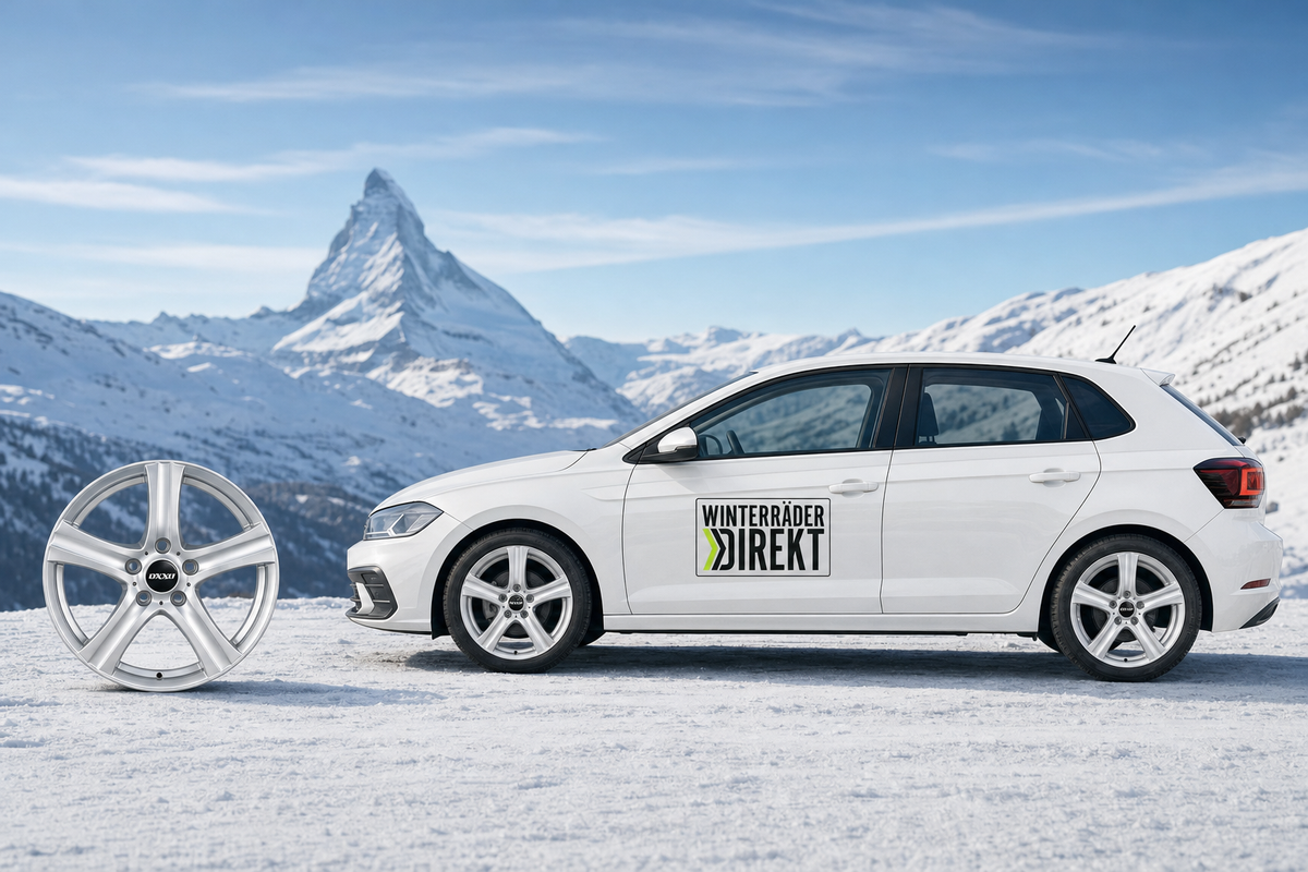 Winterräder VW Polo – Nivis 419 Felgen silber mit Yokohama Winterreifen